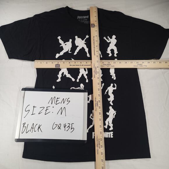 Fortnight Casual Crew Neck Short Sleeve Graphic T Shirt Mens Size Medium M Black - Picture 6 of 9